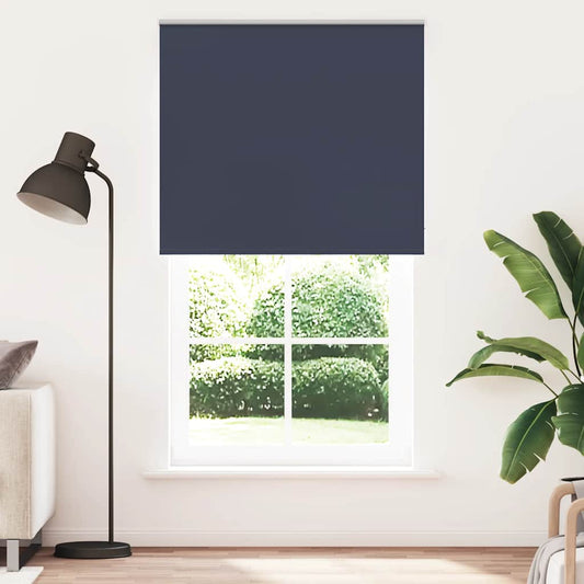 vidaXL Roller Blind Blackout Marine 125x230 cm Fabric Width 121.6 cm