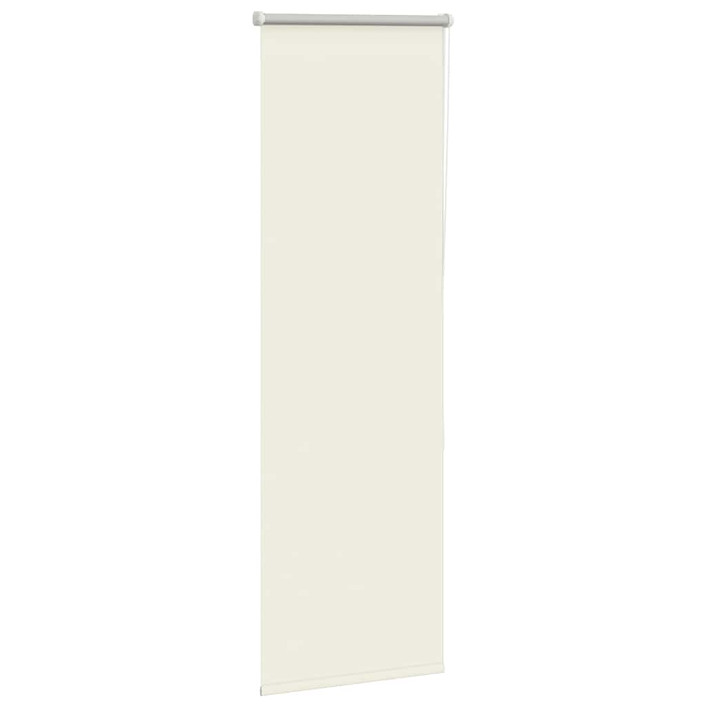 vidaXL Roller Blind Blackout Off White 55x130 cm Fabric Width 50.7 cm