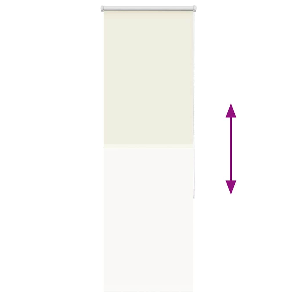 vidaXL Roller Blind Blackout Off White 55x130 cm Fabric Width 50.7 cm