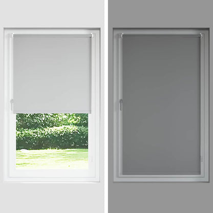 vidaXL Roller Blind Blackout Off White 55x130 cm Fabric Width 50.7 cm