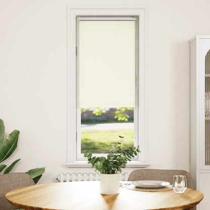 vidaXL Roller Blind Blackout Off White 55x130 cm Fabric Width 50.7 cm
