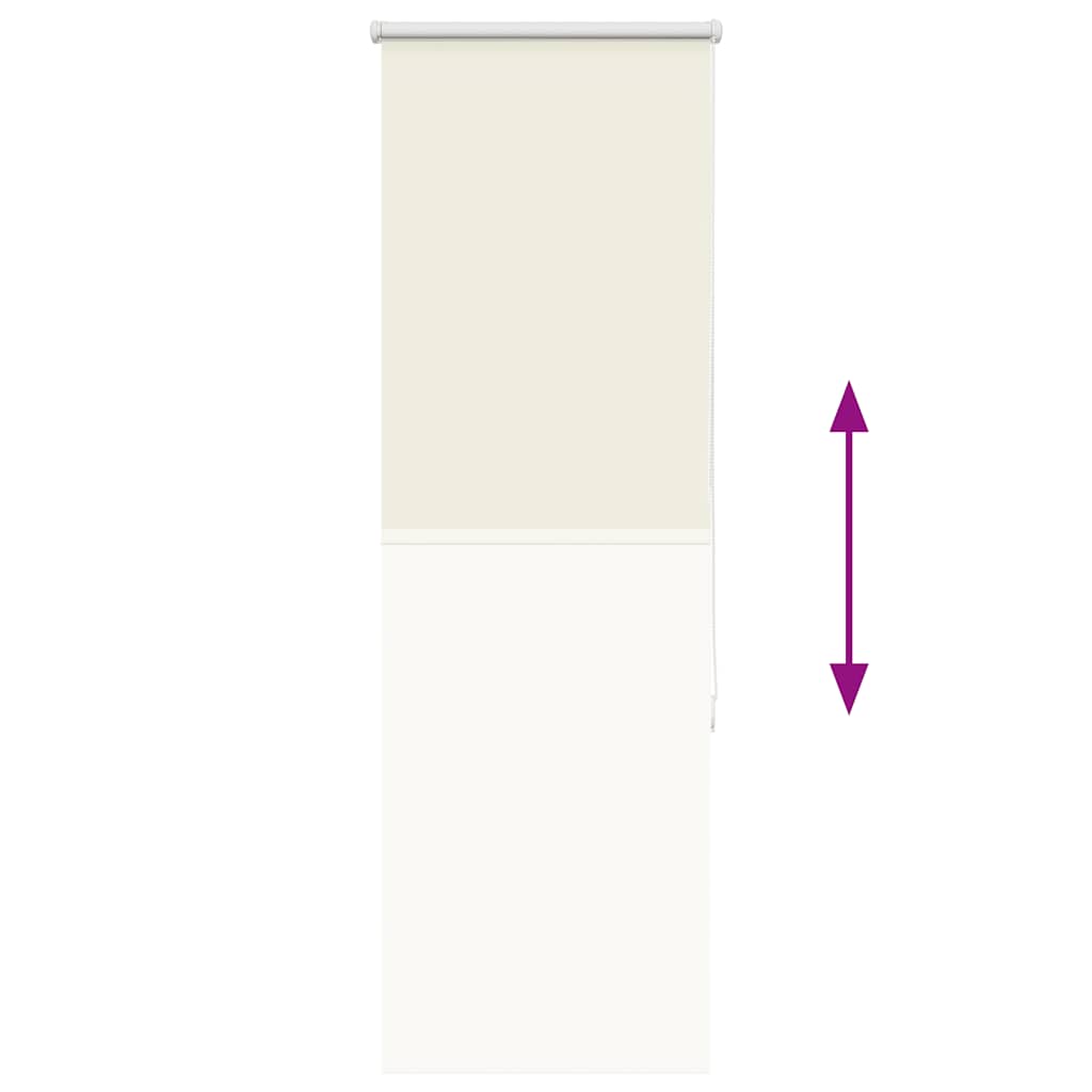 vidaXL Roller Blind Blackout Off White 60x130 cm Fabric Width 55.7 cm Polyester