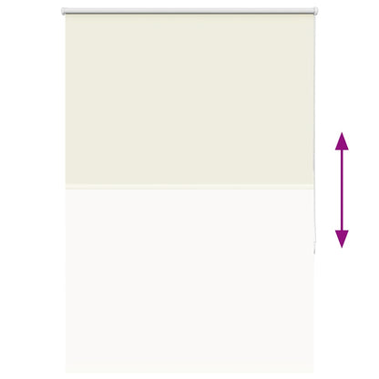 vidaXL Roller Blind Blackout Off White 90x130 cm Fabric Width 85.7 cm Polyester