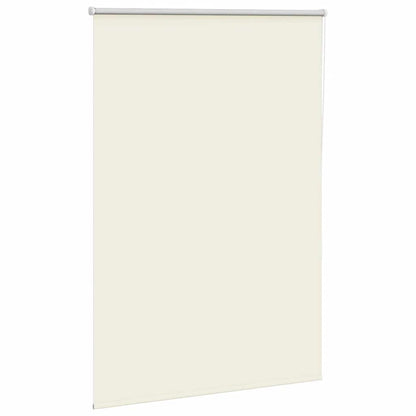vidaXL Roller Blind Blackout Off White 105x130 cm Fabric Width 100.7 cm Polyester