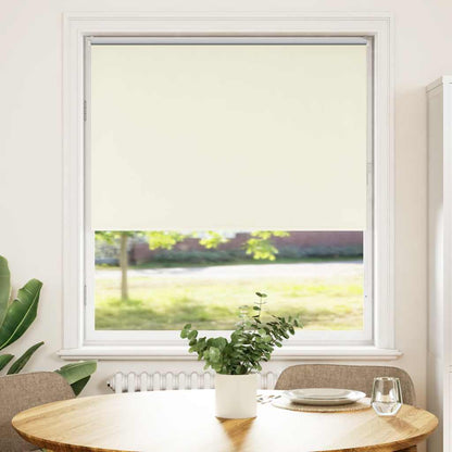 vidaXL Roller Blind Blackout Off White 105x130 cm Fabric Width 100.7 cm Polyester