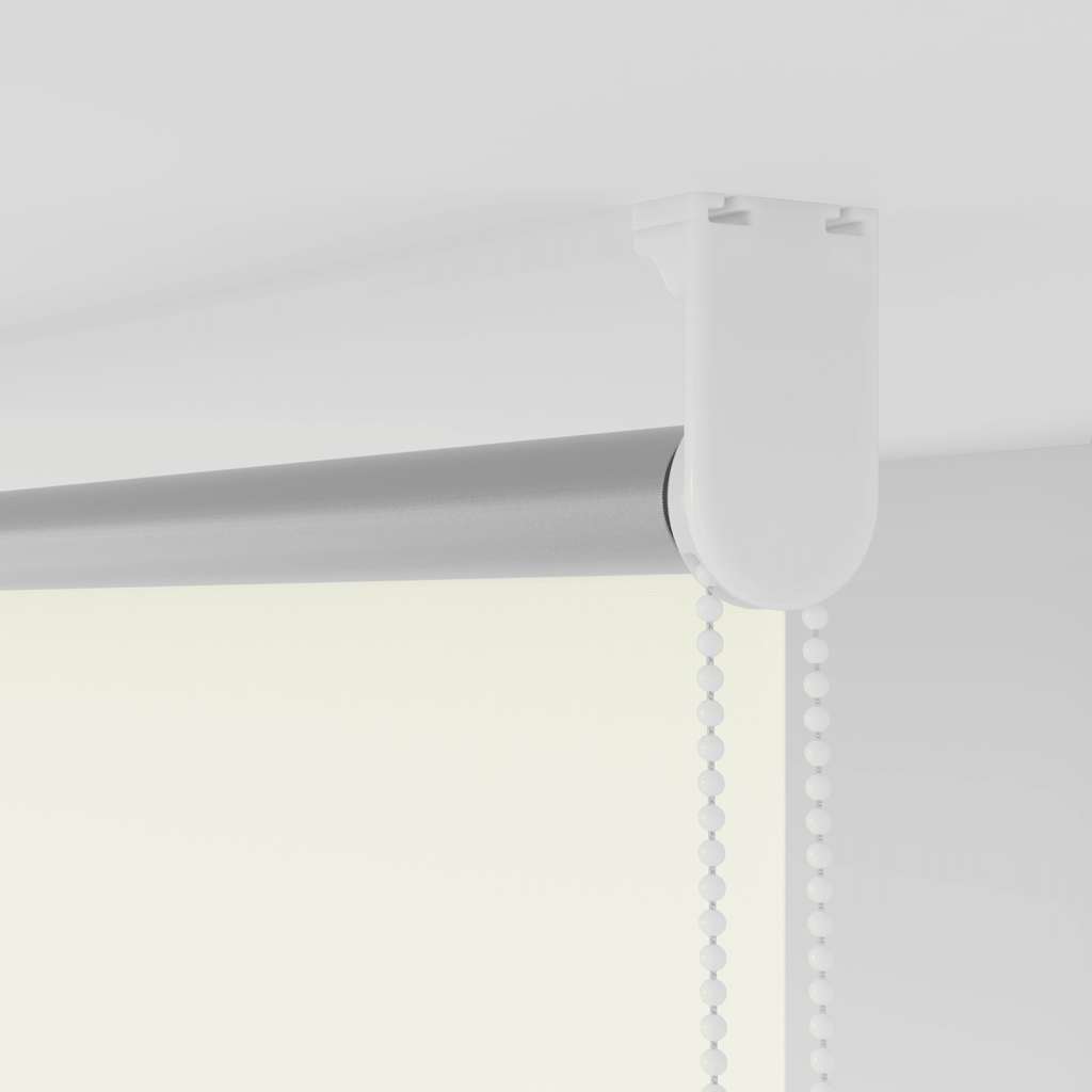 vidaXL Roller Blind Blackout Off White 125x130cm Fabric Width 121.6cm