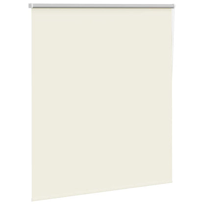 vidaXL Roller Blind Blackout Off White 140x130 cm Fabric Width 136.6 cm Polyester