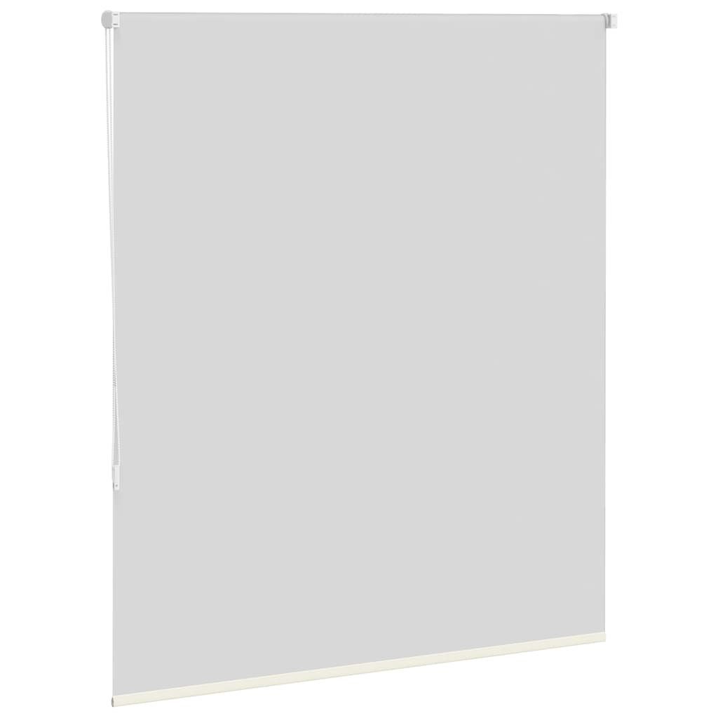 vidaXL Roller Blind Blackout Off White 140x130 cm Fabric Width 136.6 cm Polyester