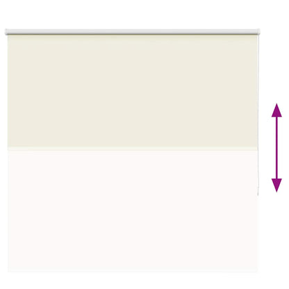 vidaXL Roller Blind Blackout Off White 165x130 cm Fabric Width 161.6 cm Polyester