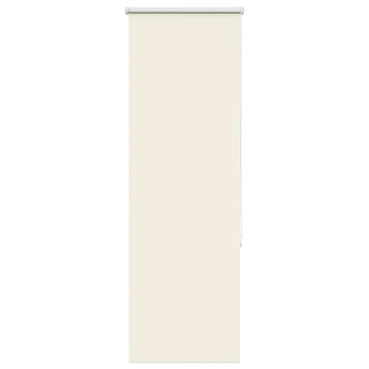 vidaXL Roller Blind Blackout Off White 45x150 cm Fabric Width 40.7 cm Polyester