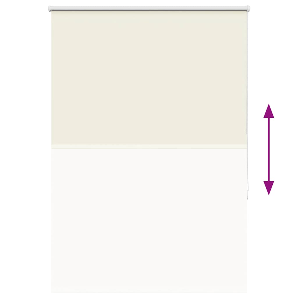 vidaXL Roller Blind Blackout Off White 90x150 cm Fabric Width 85.7 cm Polyester