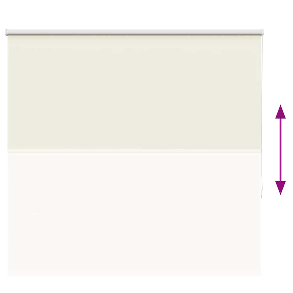 vidaXL Roller Blind Blackout Off White 150x150 cm Fabric Width 146.6 cm Polyester