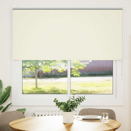 vidaXL Roller Blind Blackout Off White 155x150cm Fabric Width 151.6cm
