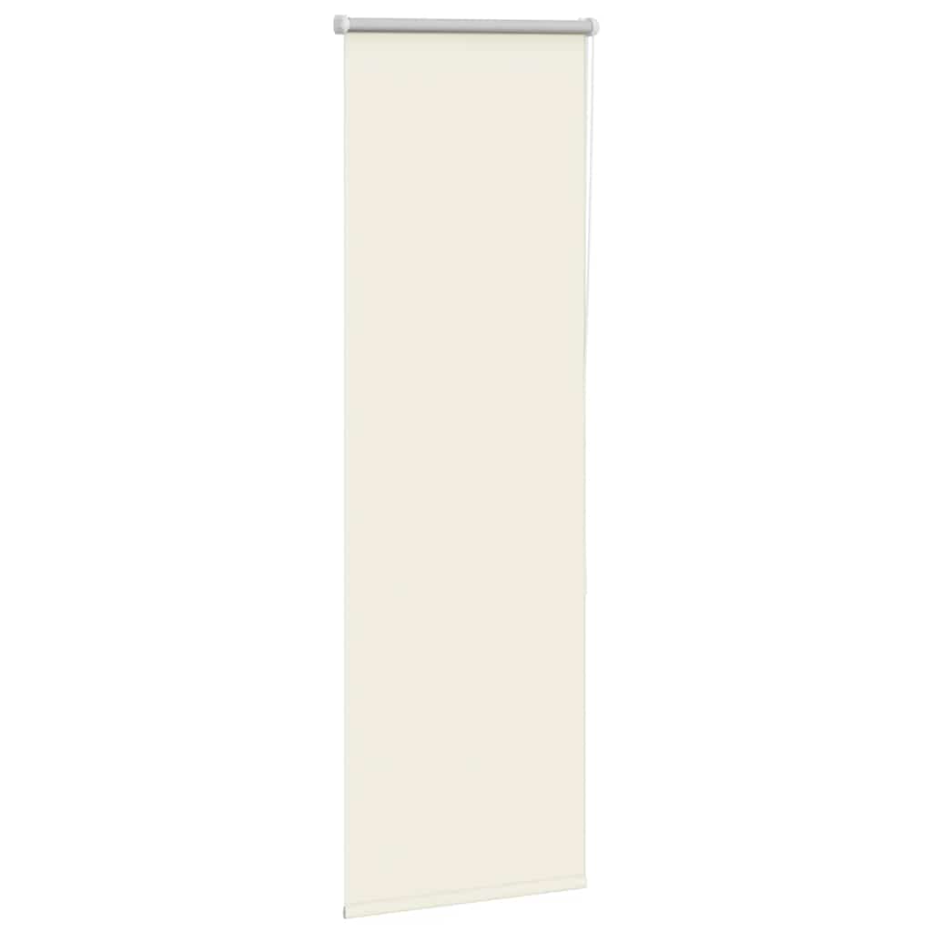 vidaXL Roller Blind Blackout Off White 40x175 cm Fabric Width 35.7 cm Polyester
