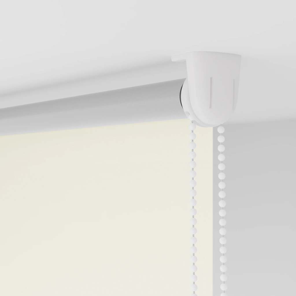 vidaXL Roller Blind Blackout Off White 60x175 cm Fabric Width 55,7 cm Polyester
