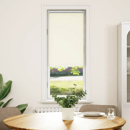 vidaXL Roller Blind Blackout Off White 60x175 cm Fabric Width 55,7 cm Polyester