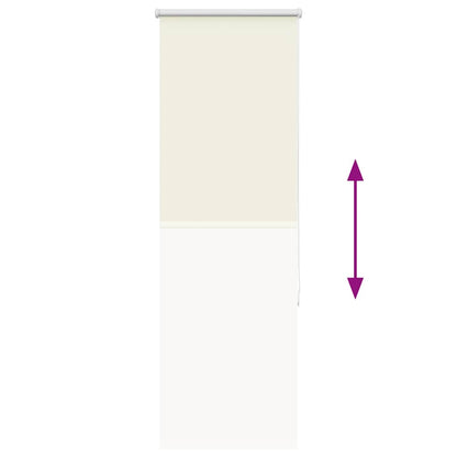 vidaXL Roller Blind Blackout Off White 60x175 cm Fabric Width 55,7 cm Polyester