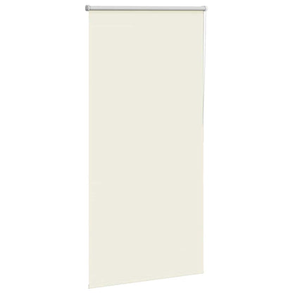 vidaXL Roller Blind Blackout Off White 75x175 cm Fabric Width 70.7 cm Polyester