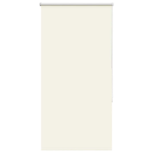 vidaXL Roller Blind Blackout Off White 80x175 cm Fabric Width 75.7 cm