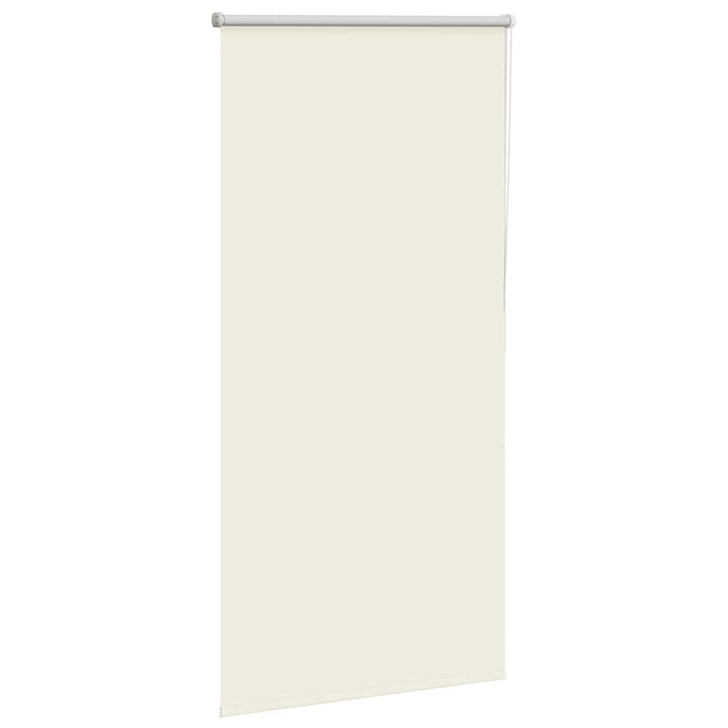 vidaXL Roller Blind Blackout Off White 85x175 cm Fabric Width 80.7 cm