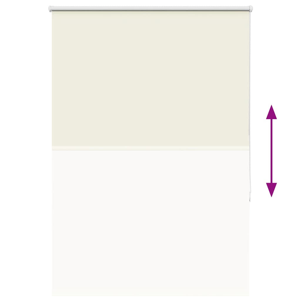 vidaXL Roller Blind Blackout Off White 90x175 cm Fabric Width 85.7 cm Polyester