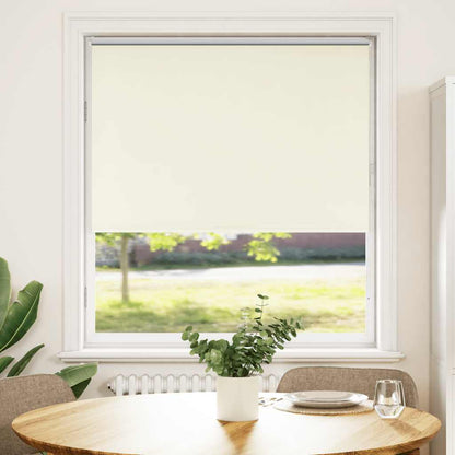 vidaXL Roller Blind Blackout Off White 95x175 cm Fabric Width 90.7 cm