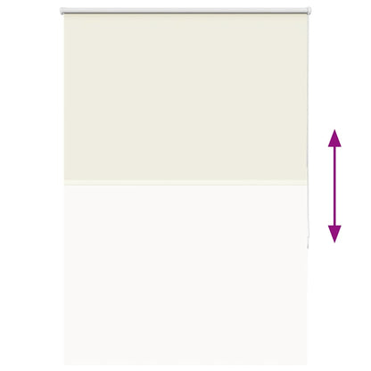 vidaXL Roller Blind Blackout Off White 95x175 cm Fabric Width 90.7 cm Polyester