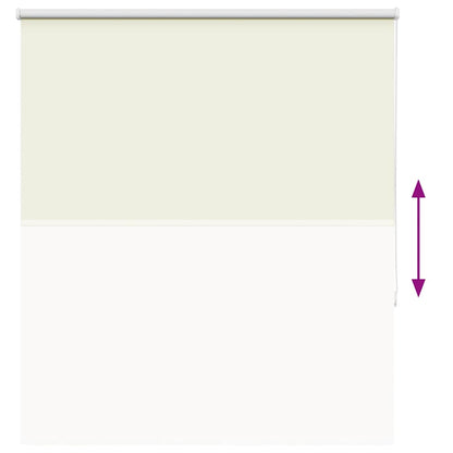 vidaXL Roller Blind Blackout Off White 120x175 cm Fabric Width 116.6 cm Polyester