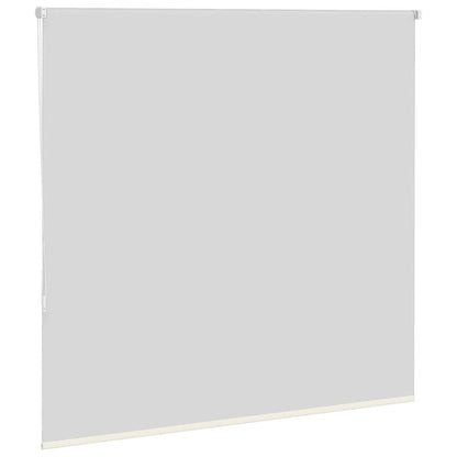vidaXL Roller Blind Blackout Off White 160x175 cm Fabric Width 156.6 cm Polyester