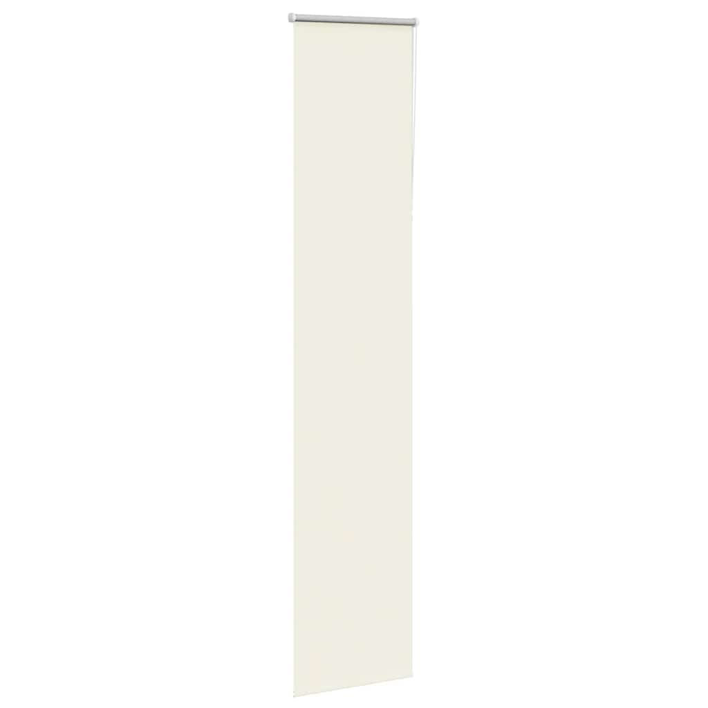 vidaXL Roller Blind Blackout Off White 50x210 cm Fabric Width 45.7 cm Polyester
