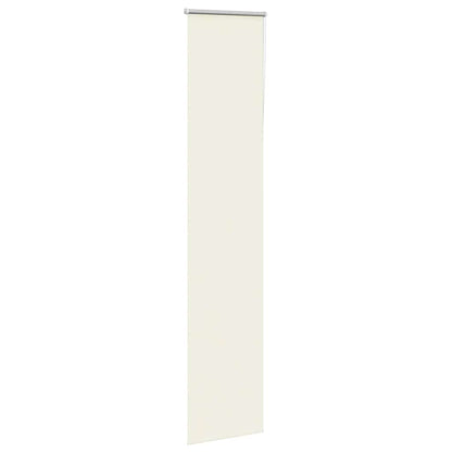 vidaXL Roller Blind Blackout Off White 50x210 cm Fabric Width 45.7 cm Polyester
