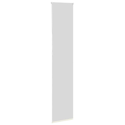 vidaXL Roller Blind Blackout Off White 50x210 cm Fabric Width 45.7 cm Polyester