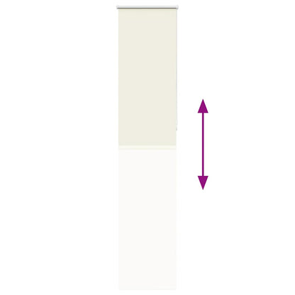 vidaXL Roller Blind Blackout Off White 50x210 cm Fabric Width 45.7 cm Polyester