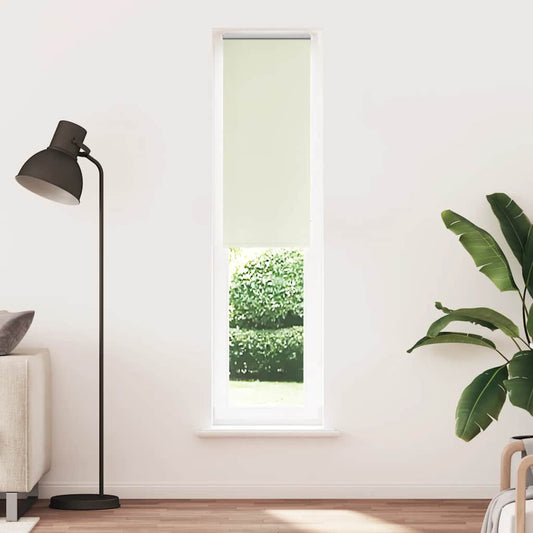 vidaXL Roller Blind Blackout Off White 60x210 cm Fabric Width 55.7 cm