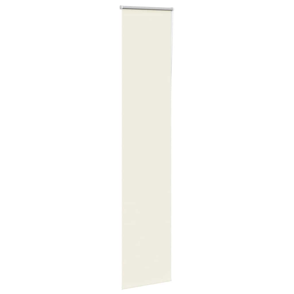 vidaXL Roller Blind Blackout Off White 60x210 cm Fabric Width 55.7 cm Polyester