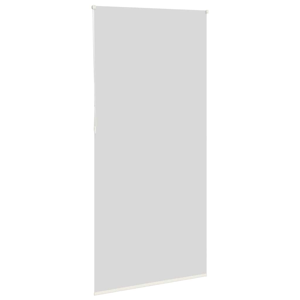 vidaXL Roller Blind Blackout Off White 90x210 cm Fabric Width 85.7 cm
