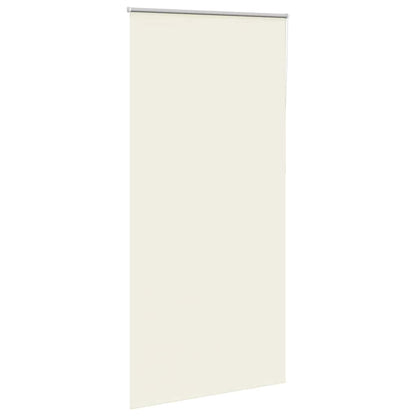 vidaXL Roller Blind Blackout Off White 100x210 cm Fabric Width 95.7 cm Polyester