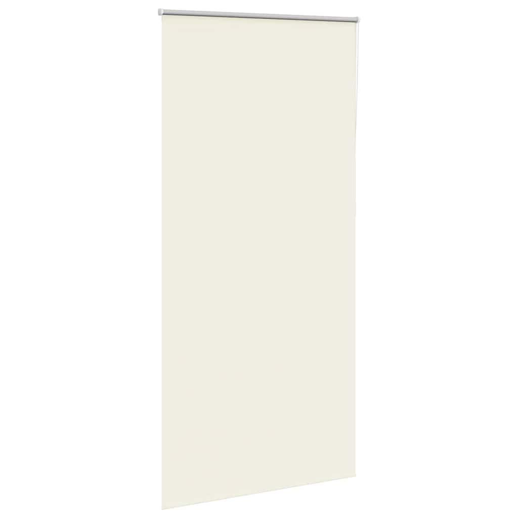 vidaXL Roller Blind Blackout Off White 105x210 cm Fabric Width 100.7 cm Polyester