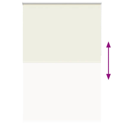 vidaXL Roller Blind Blackout Off White 150x210 cm Fabric Width 146.6 cm Polyester