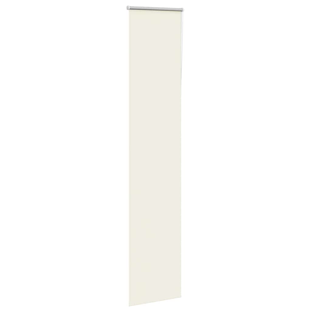 vidaXL Roller Blind Blackout Off White 45x230 cm Fabric Width 40.7 cm Polyester