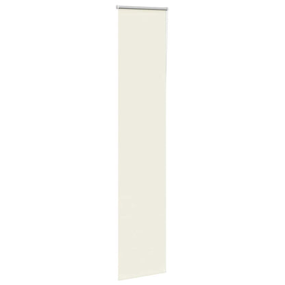 vidaXL Roller Blind Blackout Off White 50x230 cm Fabric Width 45.7 cm Polyester