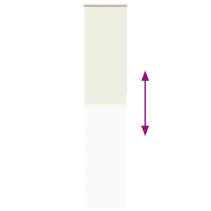 vidaXL Roller Blind Blackout Off White 50x230 cm Fabric Width 45.7 cm Polyester