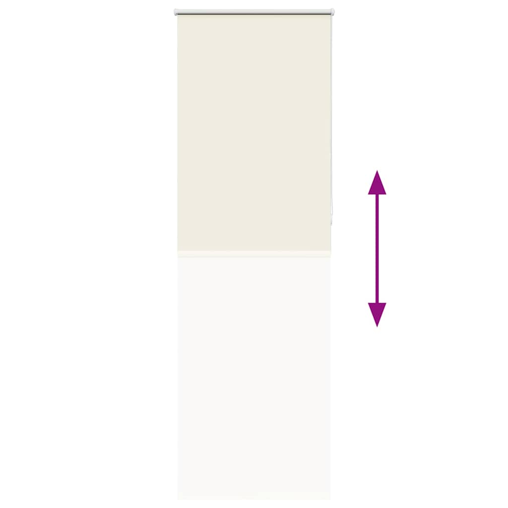 vidaXL Roller Blind Blackout Off White 70x230 cm Fabric Width 65.7 cm Polyester