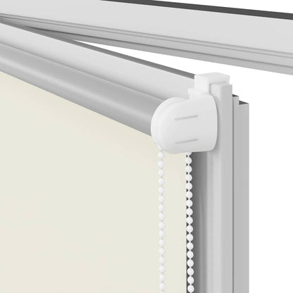 vidaXL Roller Blind Blackout Off White 80x230 cm Fabric Width 75.7 cm