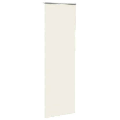 vidaXL Roller Blind Blackout Off White 80x230 cm Fabric Width 75.7 cm