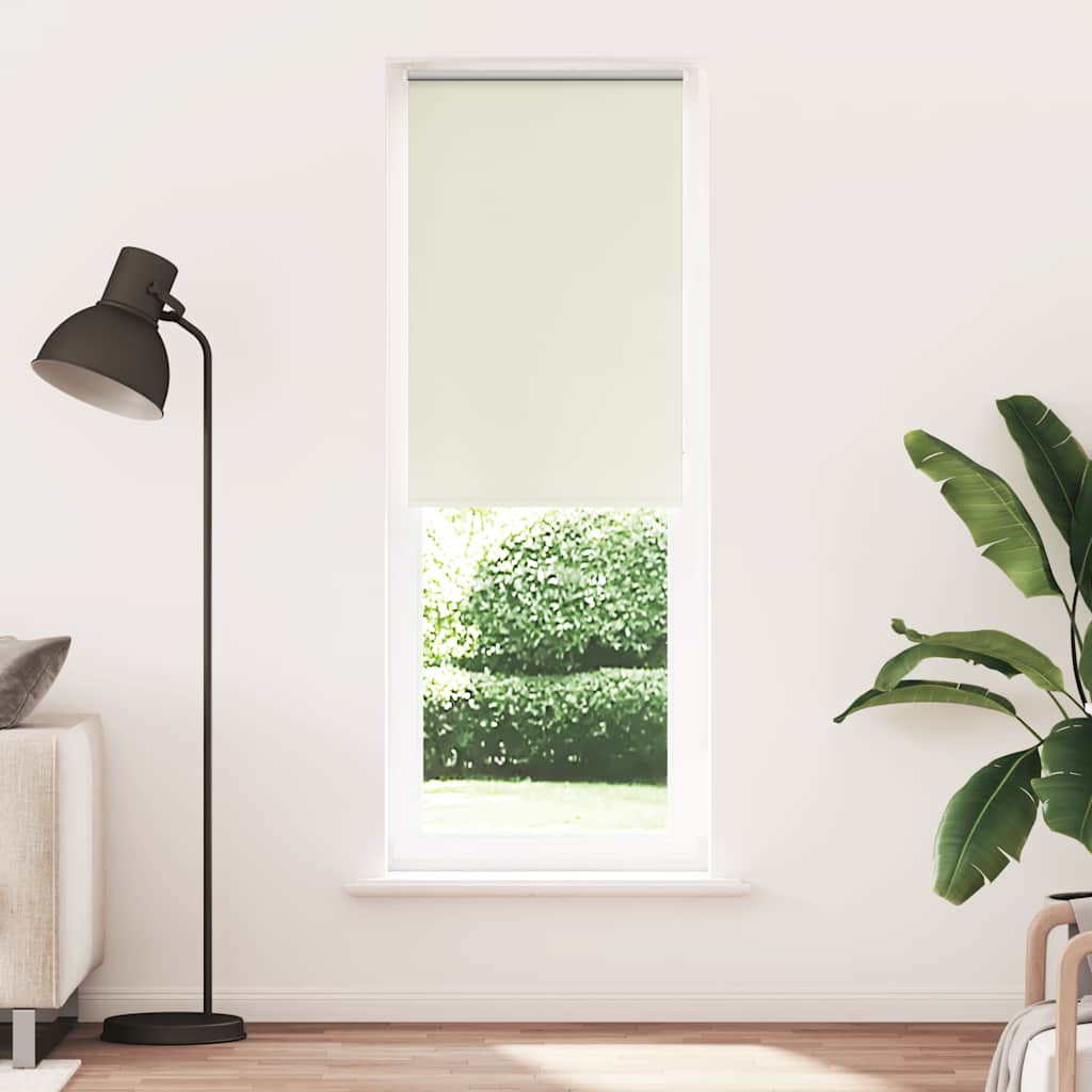 vidaXL Roller Blind Blackout Off White 80x230 cm Fabric Width 75.7 cm