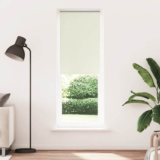vidaXL Roller Blind Blackout Off White 80x230 cm Fabric Width 75.7 cm