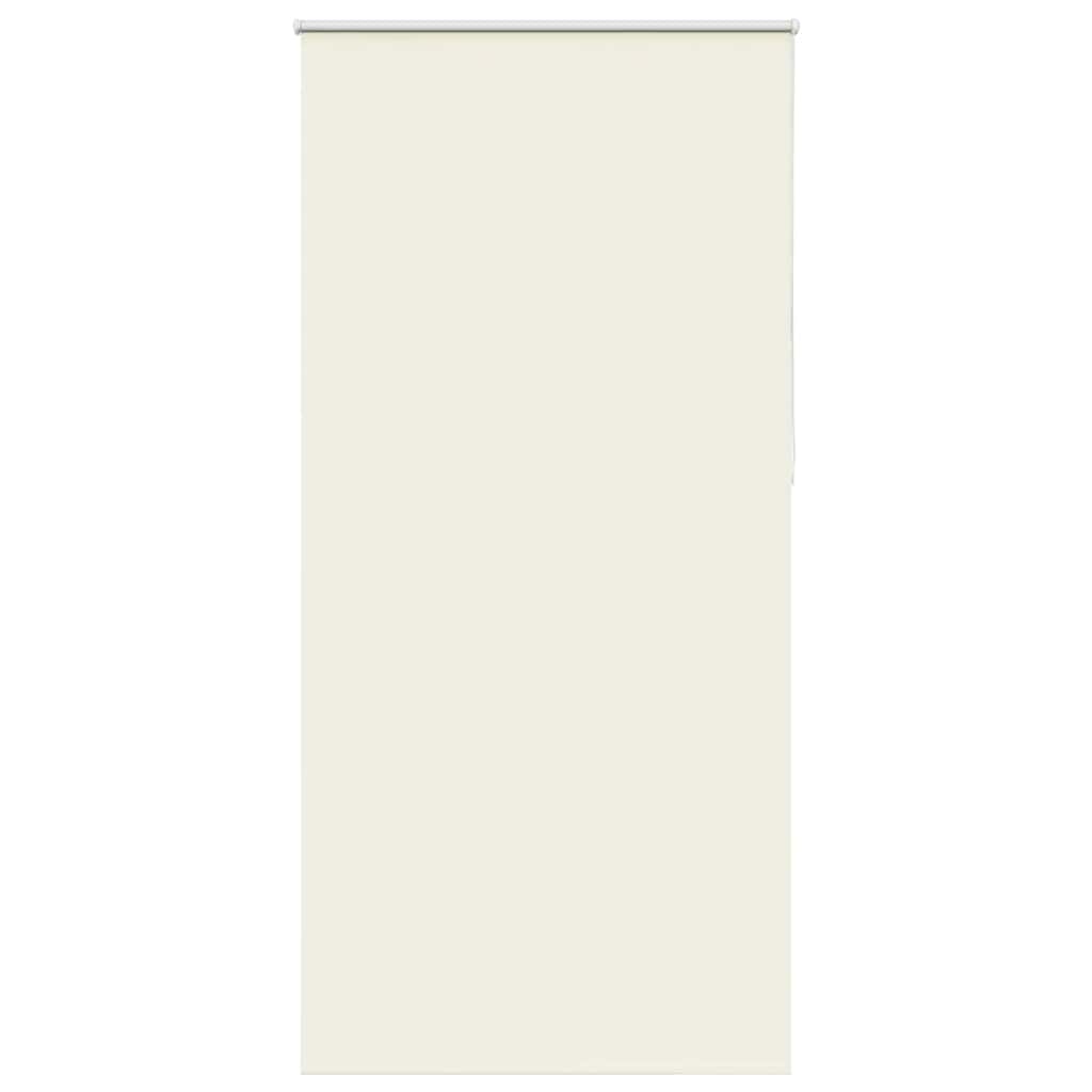 vidaXL Roller Blind Blackout Off White 90x230 cm Fabric Width 85,7 cm Polyester