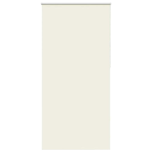vidaXL Roller Blind Blackout Off White 90x230 cm Fabric Width 85,7 cm Polyester