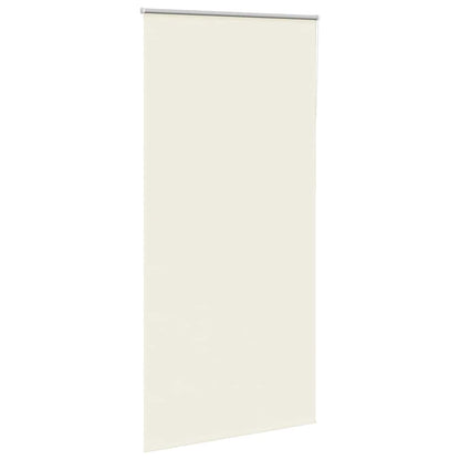 vidaXL Roller Blind Blackout Off White 90x230 cm Fabric Width 85,7 cm Polyester